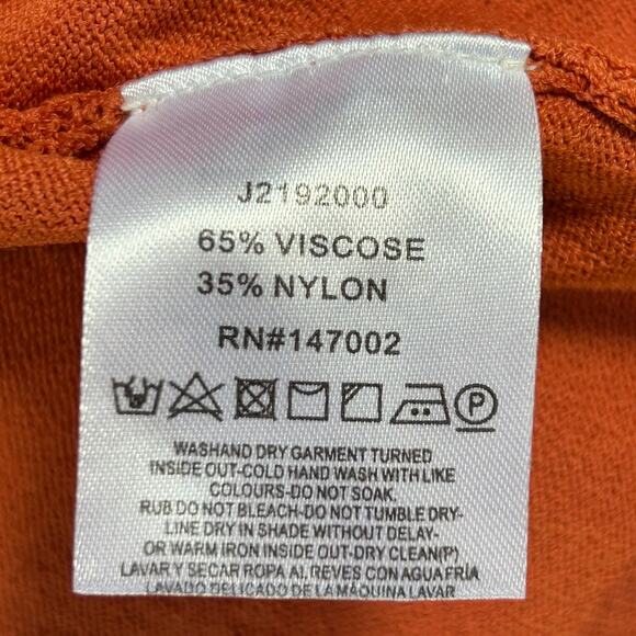 The Jetsetter Diaries Orange Knit Midi Dress Wrap Front Resort Vibe - Picture 5 of 7